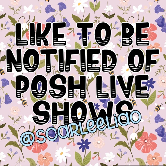 Tops - Like to be notified of Posh Live Shows